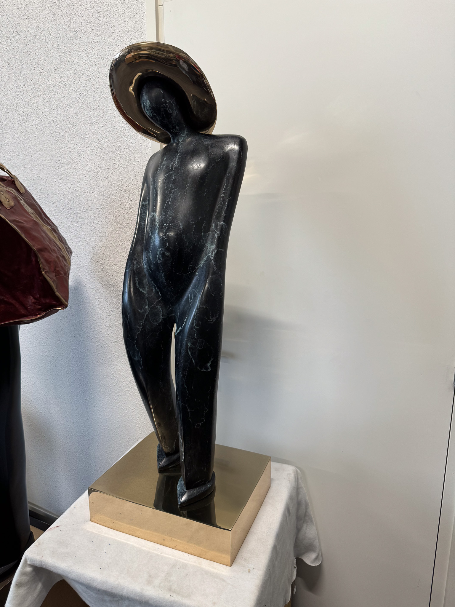 Cropped Faux leather Jacket