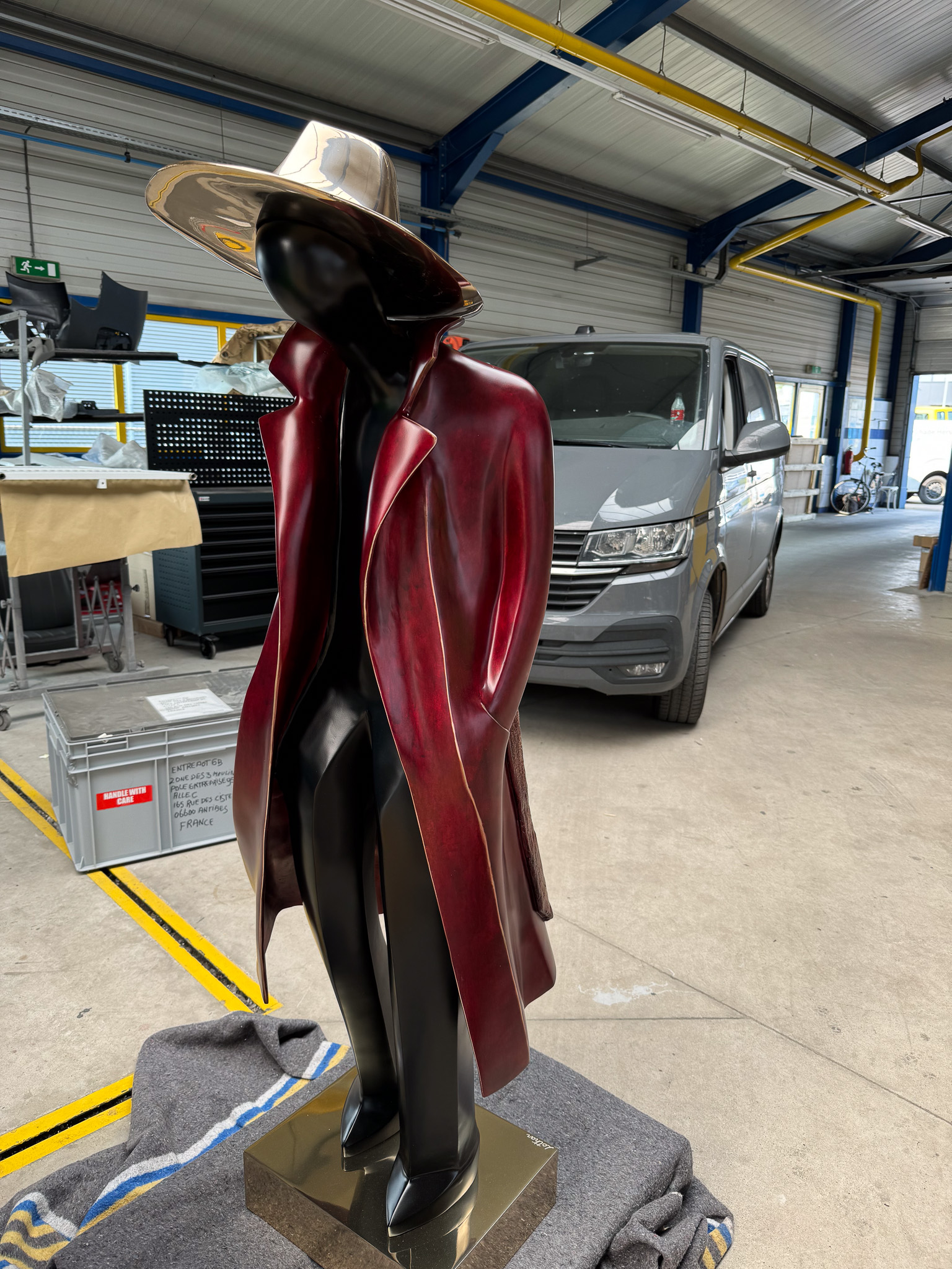 Cropped Faux leather Jacket