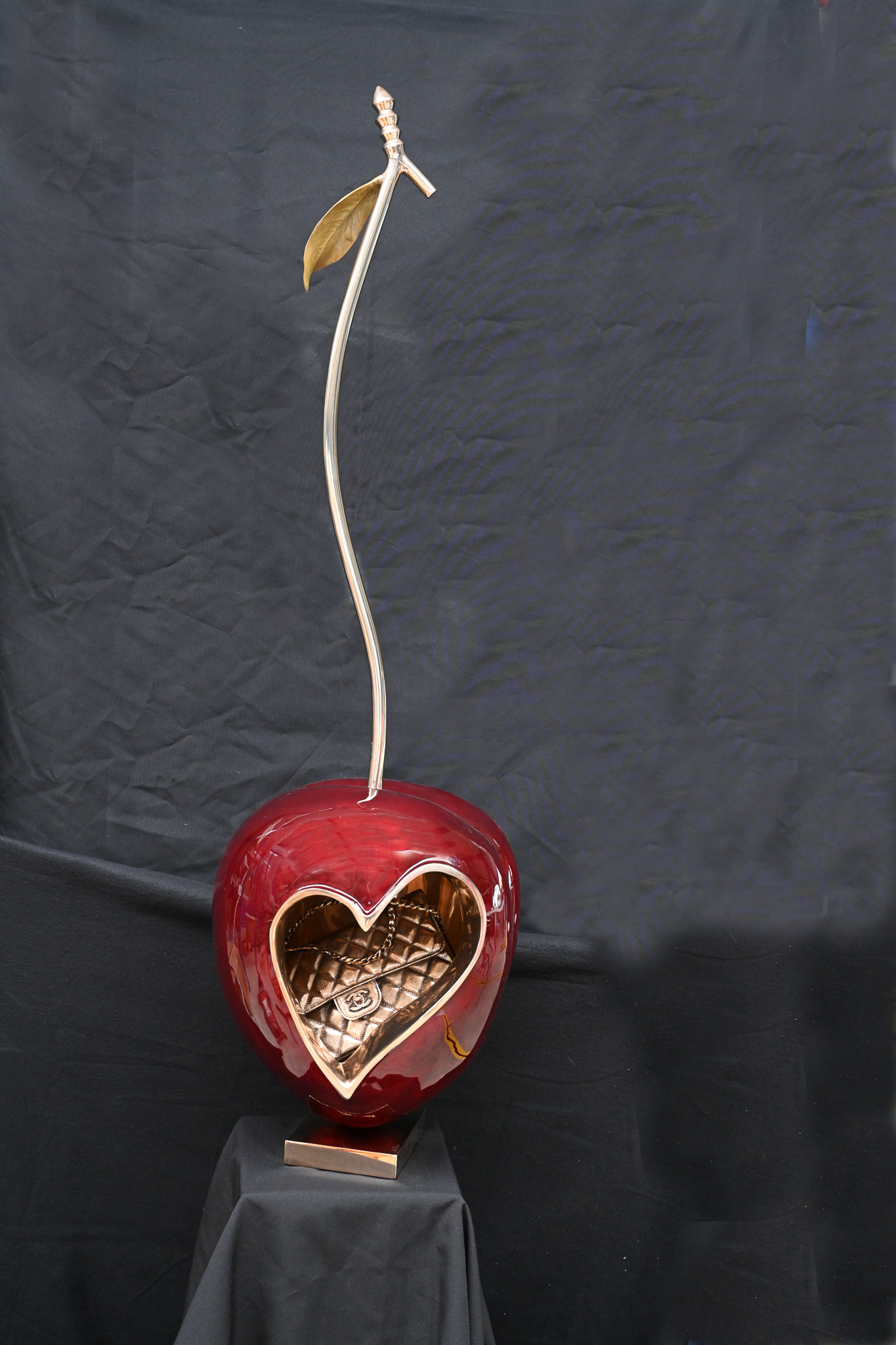 Cropped Faux leather Jacket