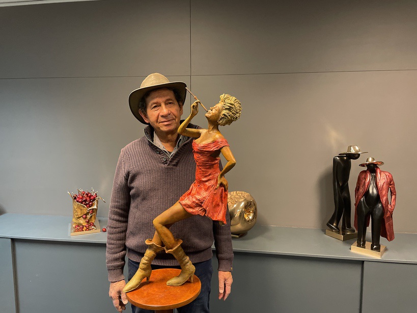 Cropped Faux leather Jacket